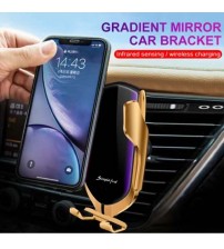 Automatic Clamping 10W Wireless Charger Car Holder Smart Infrared Sensor Qi GPS Air Vent Mount Mobile Phone Bracket Stand